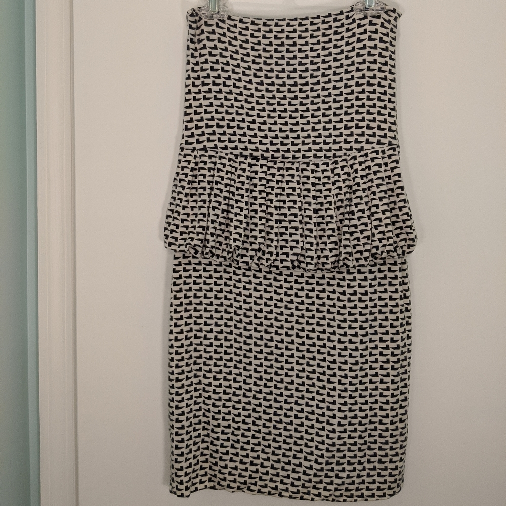 Rachel Pally Strapless Printed Peplum Waist Dress - Picture 5 of 5